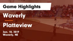 Waverly  vs Platteview  Game Highlights - Jan. 18, 2019