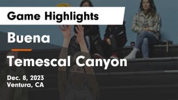 Buena   vs Temescal Canyon  Game Highlights - Dec. 8, 2023