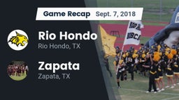 Recap: Rio Hondo  vs. Zapata  2018