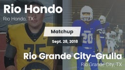 Matchup: Rio Hondo High vs. Rio Grande City-Grulla  2018