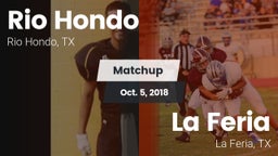 Matchup: Rio Hondo High vs. La Feria  2018