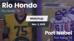 Matchup: Rio Hondo High vs. Port Isabel  2018