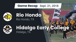 Recap: Rio Hondo  vs. Hidalgo Early College  2018
