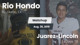 Matchup: Rio Hondo High vs. Juarez-Lincoln  2019