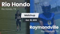Matchup: Rio Hondo High vs. Raymondville  2019