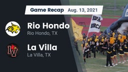 Recap: Rio Hondo  vs. La Villa  2021