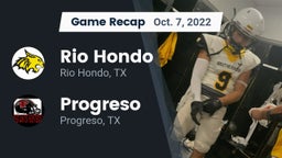 Recap: Rio Hondo  vs. Progreso  2022