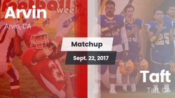 Matchup: Arvin  vs. Taft  2017