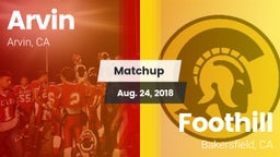 Matchup: Arvin  vs. Foothill  2018