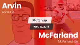 Matchup: Arvin  vs. McFarland  2018