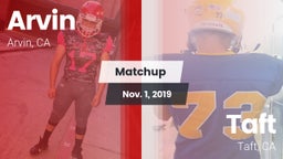 Matchup: Arvin  vs. Taft  2019