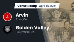 Recap: Arvin  vs. Golden Valley  2021
