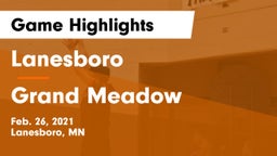 Lanesboro  vs Grand Meadow  Game Highlights - Feb. 26, 2021