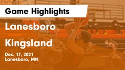 Lanesboro  vs Kingsland  Game Highlights - Dec. 17, 2021