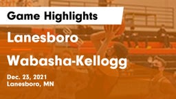 Lanesboro  vs Wabasha-Kellogg  Game Highlights - Dec. 23, 2021
