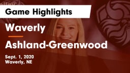 Waverly  vs Ashland-Greenwood  Game Highlights - Sept. 1, 2020