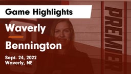 Waverly  vs Bennington Game Highlights - Sept. 24, 2022