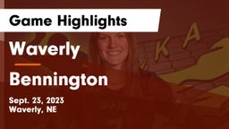 Waverly  vs Bennington Game Highlights - Sept. 23, 2023