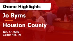 Jo Byrns  vs Houston County  Game Highlights - Jan. 17, 2020