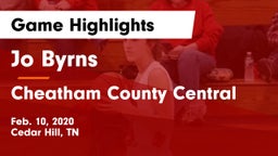 Jo Byrns  vs Cheatham County Central  Game Highlights - Feb. 10, 2020