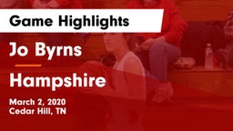 Jo Byrns  vs Hampshire  Game Highlights - March 2, 2020