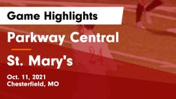 Parkway Central  vs St. Mary's  Game Highlights - Oct. 11, 2021