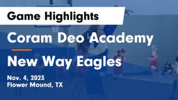 Coram Deo Academy  vs New Way Eagles Game Highlights - Nov. 4, 2023