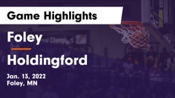 Foley  vs Holdingford  Game Highlights - Jan. 13, 2022