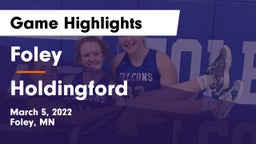 Foley  vs Holdingford  Game Highlights - March 5, 2022