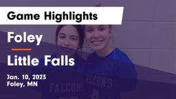 Foley  vs Little Falls Game Highlights - Jan. 10, 2023