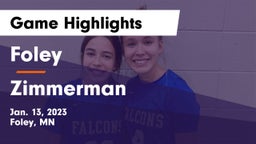 Foley  vs Zimmerman  Game Highlights - Jan. 13, 2023