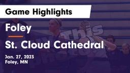 Foley  vs St. Cloud Cathedral  Game Highlights - Jan. 27, 2023