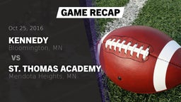 Recap: Kennedy  vs. St. Thomas Academy   2016