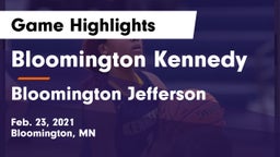 Bloomington Kennedy  vs Bloomington Jefferson  Game Highlights - Feb. 23, 2021