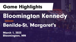 Bloomington Kennedy  vs Benilde-St. Margaret's  Game Highlights - March 1, 2023