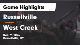 Russellville  vs West Creek  Game Highlights - Dec. 9, 2023