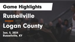 Russellville  vs Logan County  Game Highlights - Jan. 5, 2024