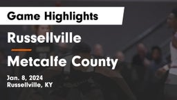 Russellville  vs Metcalfe County  Game Highlights - Jan. 8, 2024