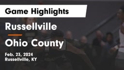 Russellville  vs Ohio County  Game Highlights - Feb. 23, 2024