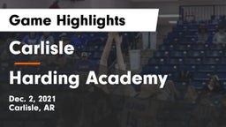 Carlisle  vs Harding Academy Game Highlights - Dec. 2, 2021