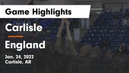 Carlisle  vs England Game Highlights - Jan. 24, 2022