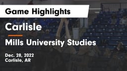 Carlisle  vs Mills University Studies  Game Highlights - Dec. 28, 2022