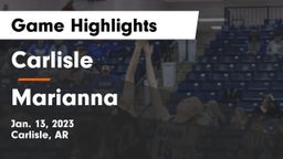 Carlisle  vs Marianna Game Highlights - Jan. 13, 2023