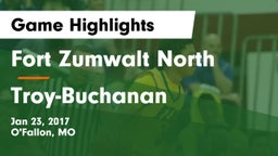 Fort Zumwalt North  vs Troy-Buchanan  Game Highlights - Jan 23, 2017