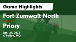 Fort Zumwalt North  vs Priory  Game Highlights - Jan. 27, 2023