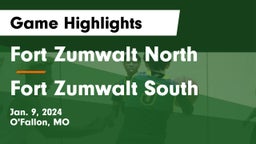 Fort Zumwalt North  vs Fort Zumwalt South  Game Highlights - Jan. 9, 2024