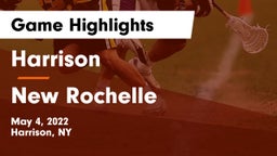 Harrison  vs New Rochelle  Game Highlights - May 4, 2022