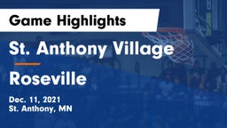St. Anthony Village  vs Roseville  Game Highlights - Dec. 11, 2021