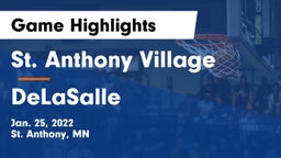 St. Anthony Village  vs DeLaSalle  Game Highlights - Jan. 25, 2022