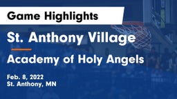 St. Anthony Village  vs Academy of Holy Angels  Game Highlights - Feb. 8, 2022